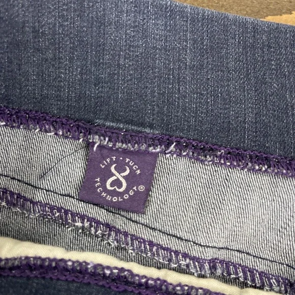 NYDJ Pull On Ankle Jeans Straight Leg Womens Size 14 Dark Wash Minimalist - Picture 6 of 11